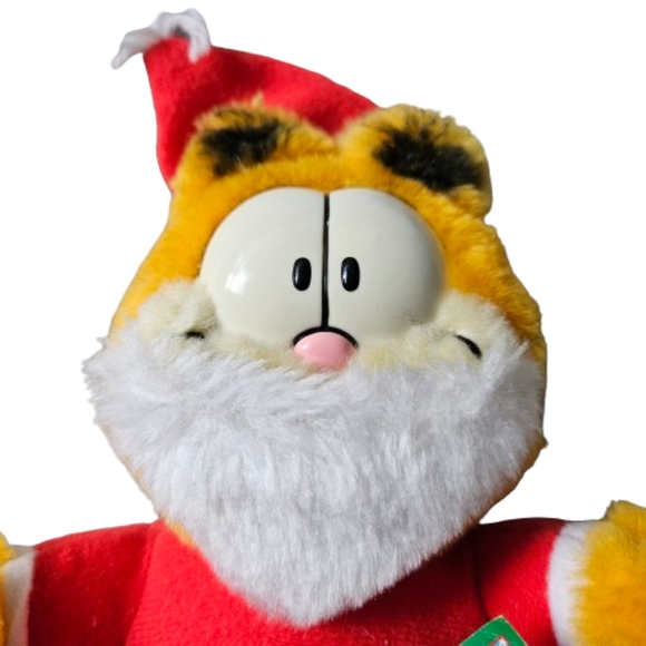 Vintage Garfield Santa - GARFIELD The Cat 8" Plush Stuffed Animal - Picture 3 of 7